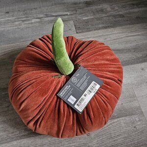 Martha Stewart Collection Pumpkin Figural Pillow 12” X 9” Fall New W Tags